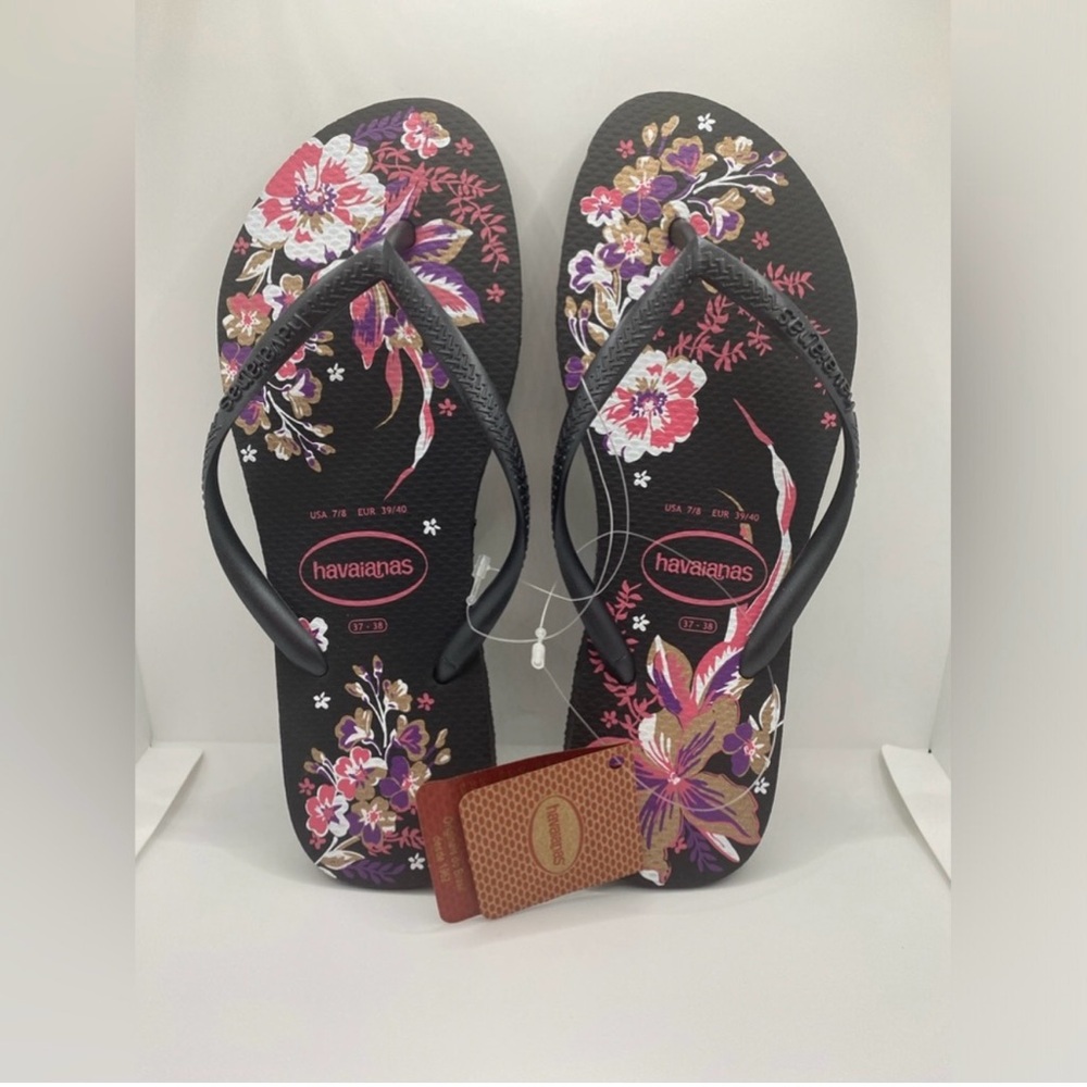 Havaianas Women's Slim Organic Flip Flop Size 7/8 new with tag